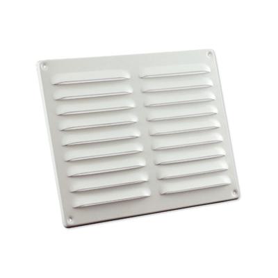 Nedco schoepenrooster alu. 245 x 195 mm RAL9010 wit