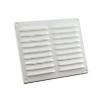 Nedco schoepenrooster alu. 245 x 195 mm RAL9010 wit