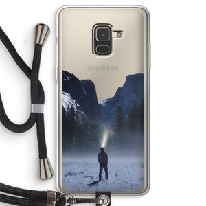 Wanderlust: Samsung Galaxy A8 (2018) Transparant Hoesje met koord