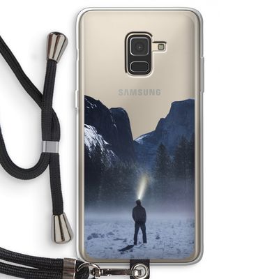 Wanderlust: Samsung Galaxy A8 (2018) Transparant Hoesje met koord
