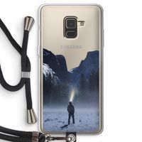Wanderlust: Samsung Galaxy A8 (2018) Transparant Hoesje met koord