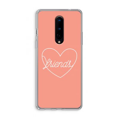 Friends heart: OnePlus 8 Transparant Hoesje