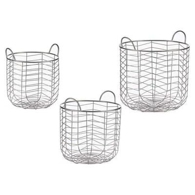 Mandenset Gift Decor B2609 B2609 Zilverkleurig Zilver Metaal