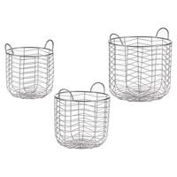 Mandenset Gift Decor B2609 B2609 Zilverkleurig Zilver Metaal