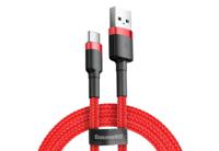 USB-C kabel Baseus Cafule 2A 2m (rood) USB-C kabel Baseus Cafule 2A 2m (rood)