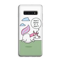 Unicorn: Samsung Galaxy S10 4G Transparant Hoesje