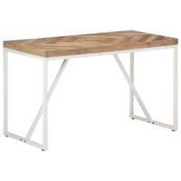 vidaXL Eettafel 120x60x76 cm massief acaciahout en mangohout - thumbnail