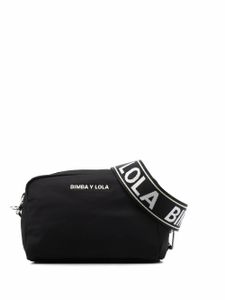 Bimba y Lola petit sac porté épaule à plaque logo - Noir