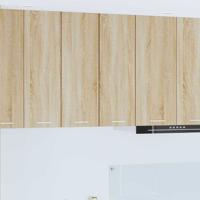 Hangkast met plank Riga 2 pcs Sonoma Eik en Wit 30 x 31 x 80 cm