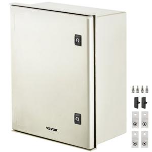 VEVOR schakelkast NEMA stalen behuizing 50x40x20cm NEMA 3X glasvezelverdeelkast IP66 waterdicht en stofdicht elektrische aansluitdoos voor buiten/binnen met montageplaat