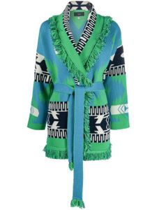 Alanui cardigan Icon en jacquard - Vert