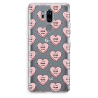 Chicks before dicks: LG G7 Thinq Transparant Hoesje