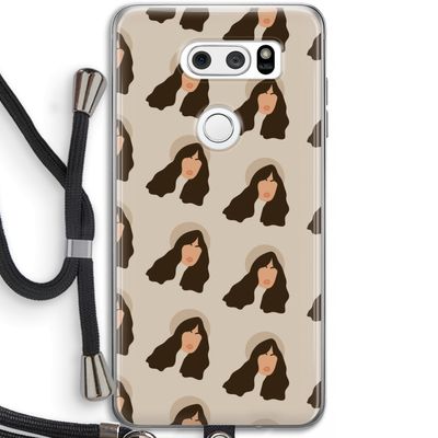 Bonjour mon amour: LG V30 Transparant Hoesje met koord