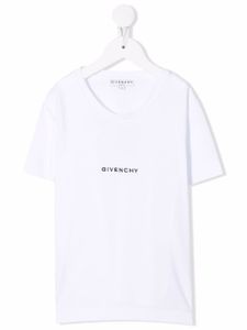 Givenchy Kids t-shirt à logo brodé - Blanc