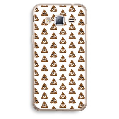 Poop emoji: Samsung Galaxy J3 (2016) Transparant Hoesje