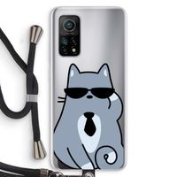 Cool cat: Xiaomi Mi 10T 5G Transparant Hoesje met koord