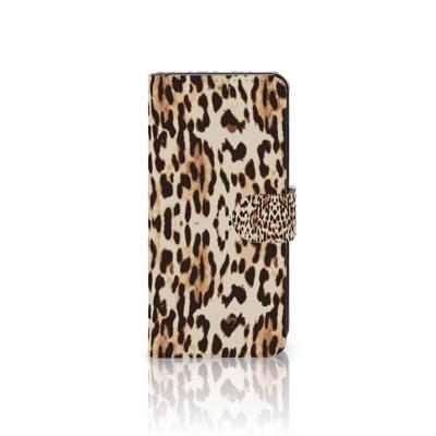 Motorola Edge 30 Neo | Telefoonhoesje | Met pasjeshouder | Leopard