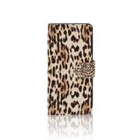 Motorola Edge 30 Neo | Telefoonhoesje | Met pasjeshouder | Leopard