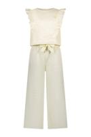 Le Chic Zomer jumpsuit meisjes Off wit - crushed satijn - Kyrola