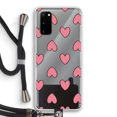 Ondersteboven verliefd: Samsung Galaxy S20 Transparant Hoesje met koord