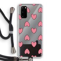 Ondersteboven verliefd: Samsung Galaxy S20 Transparant Hoesje met koord