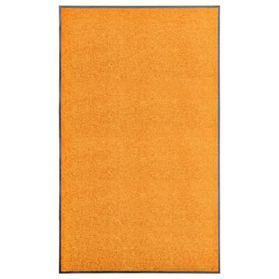 VidaXL Deurmat wasbaar 90x150 cm oranje