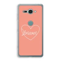 Forever heart: Sony Xperia XZ2 Compact Transparant Hoesje