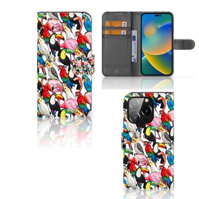 iPhone 14 Pro | Telefoonhoesje | Met pasjeshouder | Birds