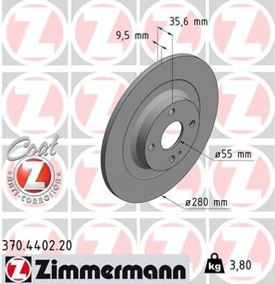 Remschijf Coat Z 370440220