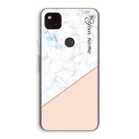 Marmer in stijl: Google Pixel 4a 5G Transparant Hoesje