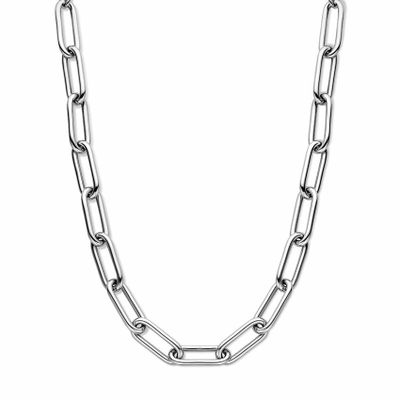 Ketting Paperclipschakel zilver 11,5 mm 42-46,5 cm