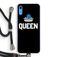 Queen zwart: Huawei Y6s Transparant Hoesje met koord