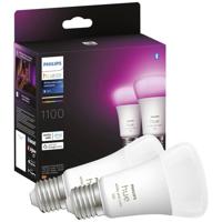 Philips Lighting Hue LED-lamp (2 stuks) 871951429131700 Energielabel: F (A - G) Hue White & Col. Amb. E27 Doppelpack 2x800lm 75W E27 11 W Warmwit tot koudwit - thumbnail