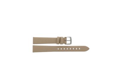 Horlogeband Armani AR6032 Leder Beige 14mm