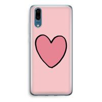 Hartje: Huawei P20 Transparant Hoesje