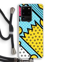 Pop Art #1: Samsung Galaxy S20 Ultra Transparant Hoesje met koord