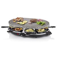 Princess Gourmetstel 162720 - Oval Steengrill & Raclette Party – 8 personen - 2 meter snoer - Regelbare thermostaat - thumbnail