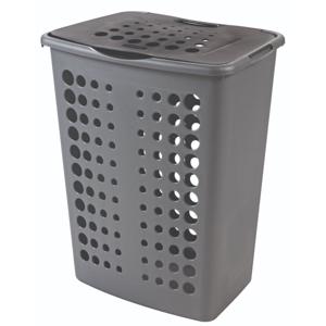 Curver victor wasmand met deksel 60l antraciet