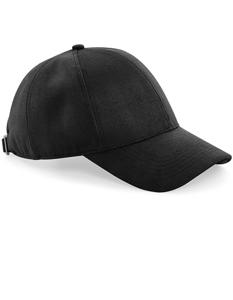 Beechfield CB656 Faux Suede 6 Panel Cap - Black - One Size