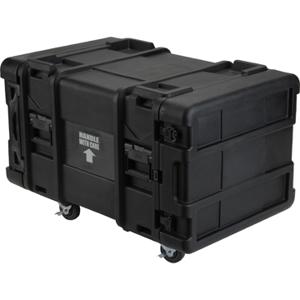 SKB 28" Deep 8U Roto Shock Rack apparatuurtas Trolleytas Zwart