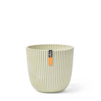 Pot bol Groove 25x23 zaagsel beige bloempot - Capi europe