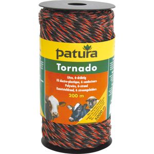 Patura tornado kunststofdraad bruin/oranje 200m