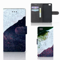 Huawei Ascend P8 Lite Book Case Sea in Space - thumbnail