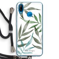Tropical watercolor leaves: Huawei P20 Lite Transparant Hoesje met koord