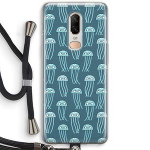 Kwallie: OnePlus 6 Transparant Hoesje met koord