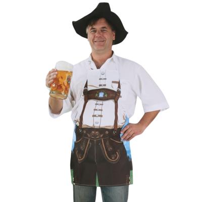 Oktoberfest Keukenschort - man met lederhose - voor volwassenen