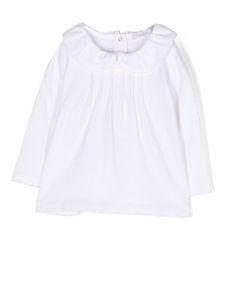 Patachou blouse plissée à manches longues - Blanc