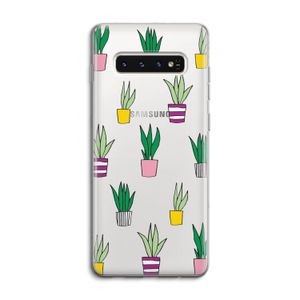 Sanseveria: Samsung Galaxy S10 4G Transparant Hoesje