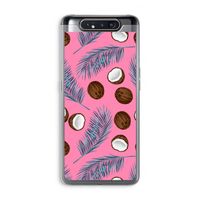 Kokosnoot roze: Samsung Galaxy A80 Transparant Hoesje Kokosnoot roze: Samsung Galaxy A80 Transparant Hoesje