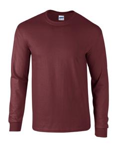 Gildan G2400 Ultra Cotton™ Long Sleeve T-Shirt - Maroon - S